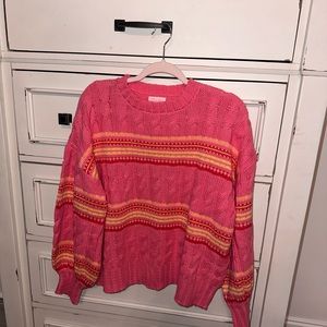 Pink Lily Xsmall oversized sweater